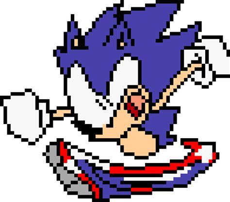 Sonic Running By Heavy Daddy3 Pixel Art Maker