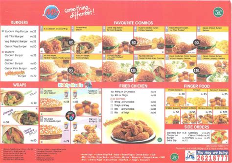 Marrybrown menu menu for marrybrown tolichowki hyderabad zomato. Menu Card Online: Marry Brown Menu
