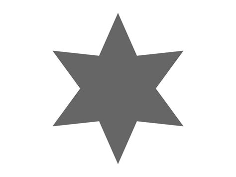 Six Point Star Craft Shape