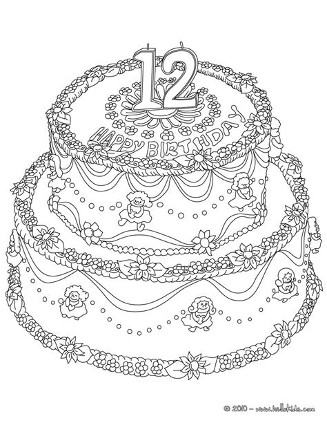 12th Birthday Cake Clip Art