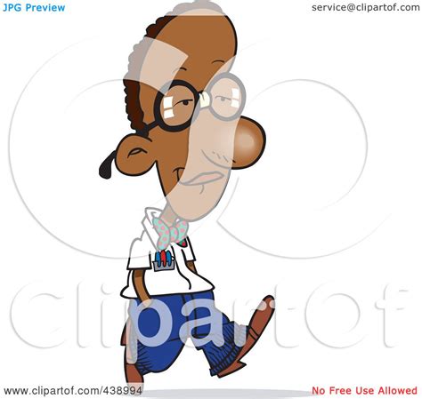 Royalty Free Rf Clip Art Illustration Of A Cartoon Nerdy Black Boy