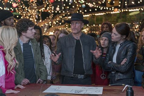 Photo De Jesse Eisenberg Retour à Zombieland Photo Emma Stone Woody Harrelson Jesse