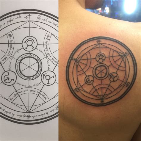 Fullmetal Alchemist Tattoo Transmutation Circle