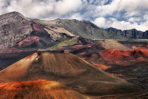 Colorful Cinder Cones Of Haleakala National Park Photograph By Larry