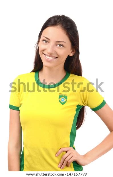 Beautiful Brazilian Girl Attractive Girl Brazilian Stock Photo