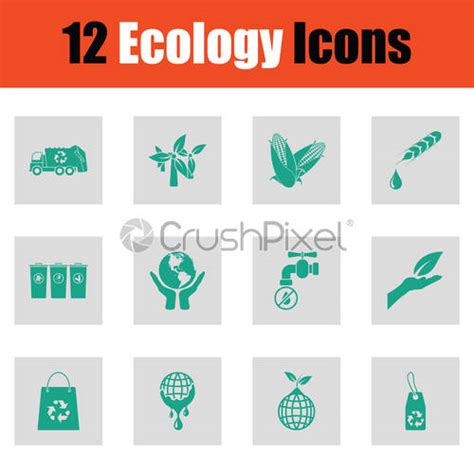 Set Of Ecological Icons Stock Vector 3026273 Crushpixel