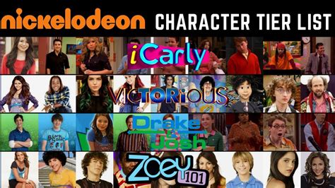 Icarly Zoey 101 Drake And Josh Victorious Character Tier List