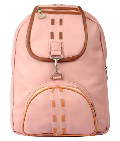 Adine Peach Backpack Buy Adine Peach Backpack Online At Low Price