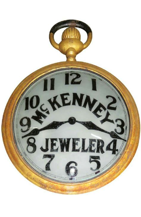 Early Original Mckenney Jewelers Trade Sign