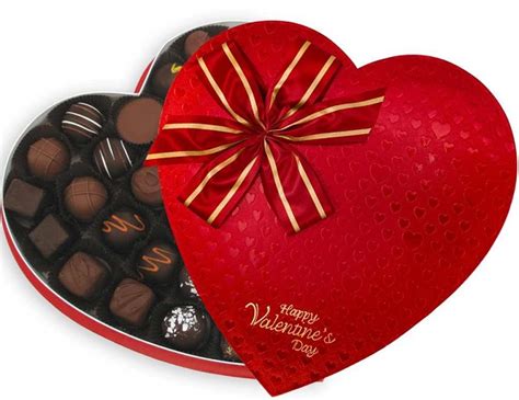 15 Lb Red Satin Heart Box Of Chocolates 930