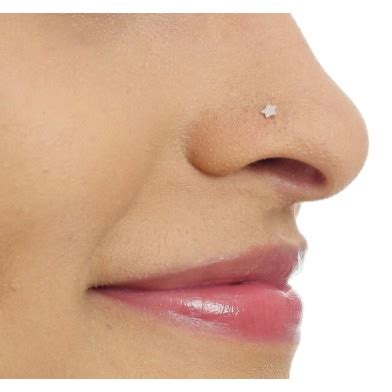 Piercing Nostril De Prata Estrela Para Nariz Shark Gold Shopee Brasil