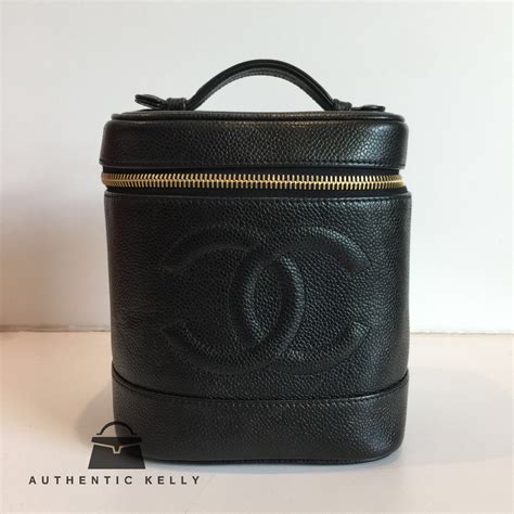 Chanel Caviar Vanity Case Black Authentickelly