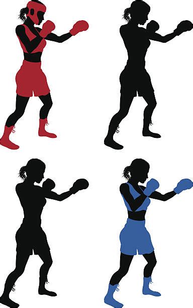 Royalty Free Female Boxing Clip Art Vector Images