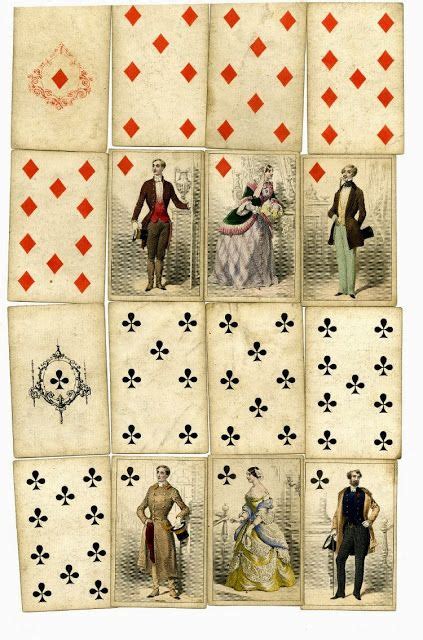 Mid 19th Century Playing Cards View 2 Cards Playing Cards Playing