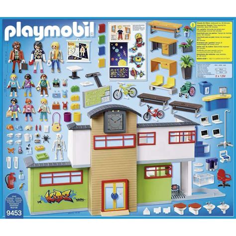 Playmobil City Life 9453 Große Schule Mit Einrichtung Spielset Schule
