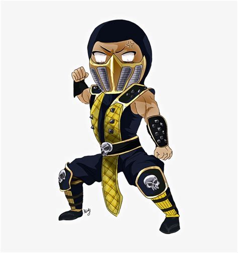 Grab your pencil and paper and follow along as i guide you through these step by step drawing instru. Scorpion's Lair - Scorpion From Mortal Kombat Chibi - Free Transparent PNG Download - PNGkey