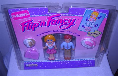 6973 Nrfp Vintage Playskool Flipn Fancy Travellin Twosomes Doll