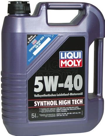Liqui Moly Synthoil High Tech 5W-40 5L | Bonatrade