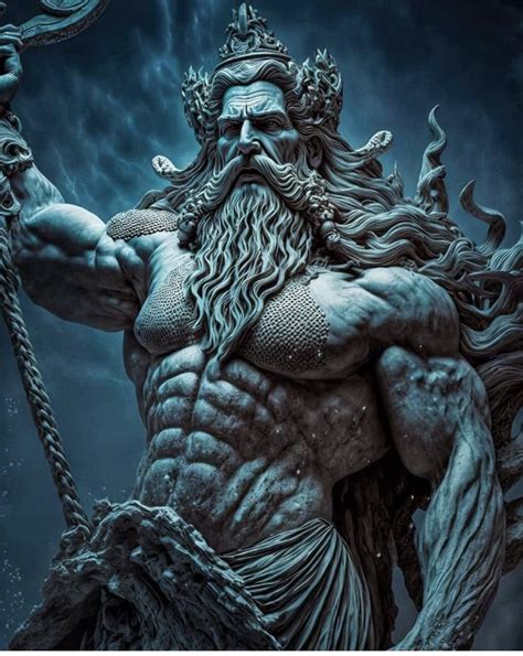 Greek Mythology Tattoos Greek And Roman Mythology Poseidon Statue