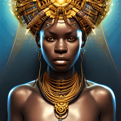 Mystical Black African Tribal Warrior Princess · Creative Fabrica