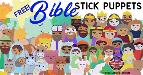 Free Printable Bible Stick Puppets Thinking Kids