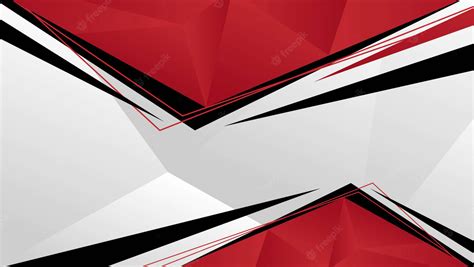 Download Black Red And White Sharp Abstract Wallpaper