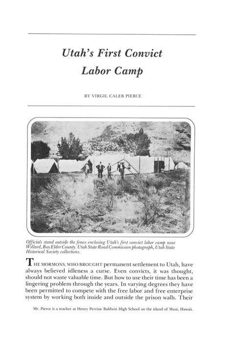 Utahs First Convict Labor Camp Issuu