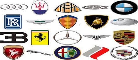 Sports Car Vehicle Logos Luxury Car Logos Car Brands Car Brands Logos