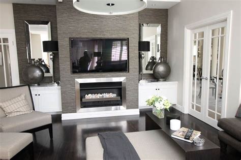 Modern Den With Tv And Fire Place Living Room Styles Living Room Den