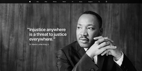 Get inspired and use them to your benefit. Martin Luther King Jr Day celebrated on Apple's homepage - 9to5Mac