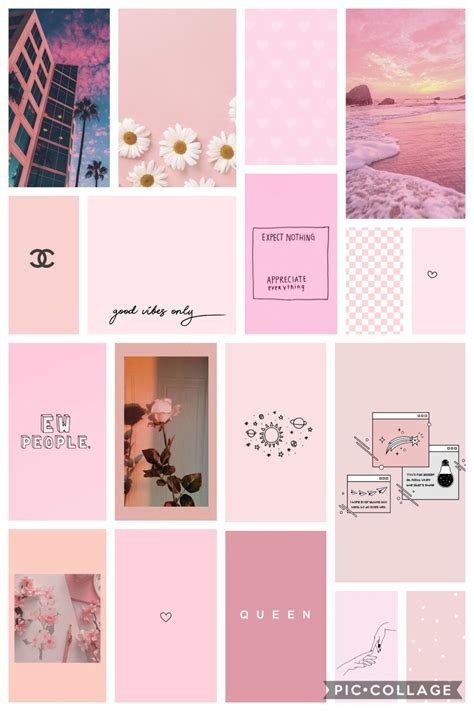 Aesthetic Pink Collage Imagenes Para Decorar Cuadernos Pegatinas