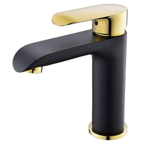 Top sellers most popular price low to high price high to low top rated products. Modern Simple Electroplating Bathroom Single Hole Single Handle Sink Faucet Black + Gold