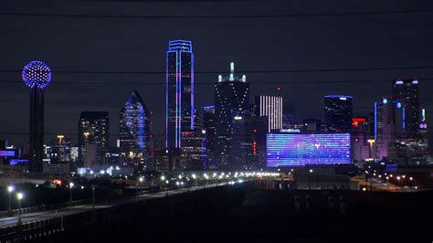 Dallas Skyline Goes Blue In Show Of Support For Israel Amidst Conflict With Hamas Wfaa Com
