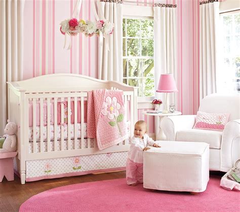 Nice Pink Bedding For Pretty Baby Girl Nursery From Prottery Barn