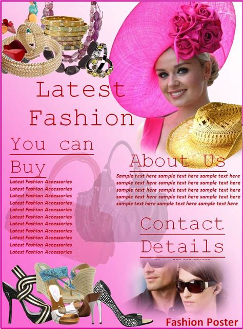 Fashion Poster Template Free Word Templates