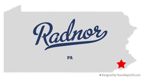 Map Of Radnor Pa Pennsylvania