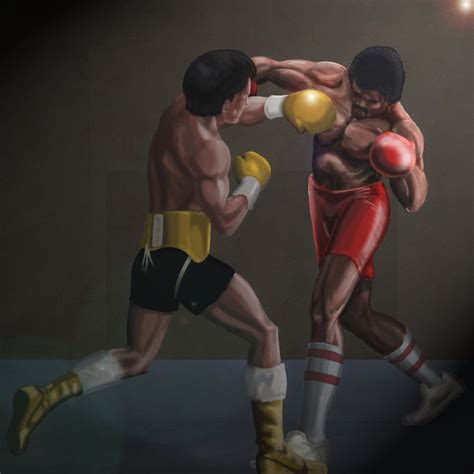 Nearly Done Rocky Vs Apollo From The End Of Rocky 3 Photoshop