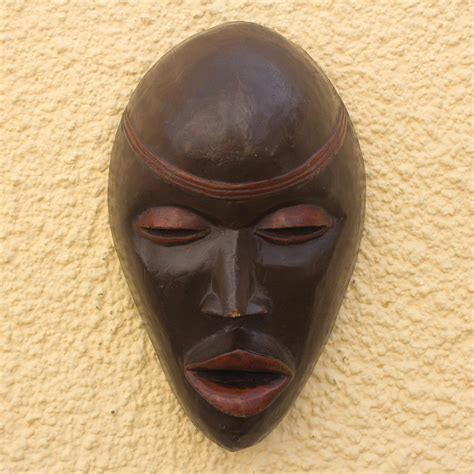 Unicef Market Unique African Sese Wood Mask By A Ghanaian Artisan