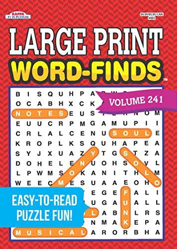 Large Print Word Finds Puzzle Book Word Search Volume 260 Kappa Books