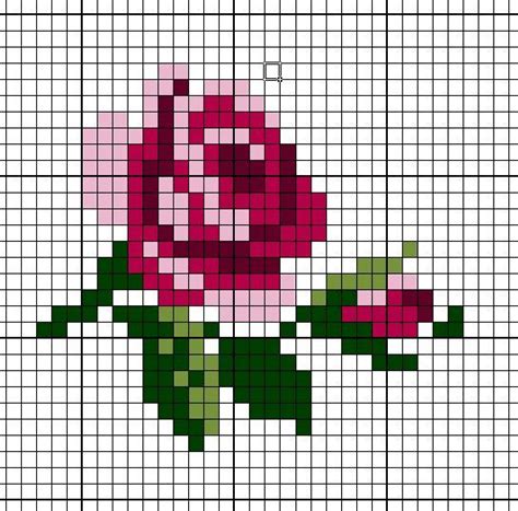 Cross Sttich Rose Rose Embroidery Pattern Rose Cross Stitch Pattern