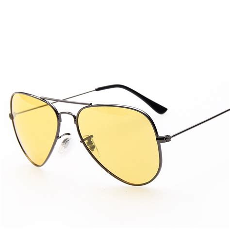 Zxrcyyl Pilot Night Vision Sunglasses Men Women Brand Designer Goggles