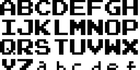 Every font is free to download! Nintendo NES Font | FontStruct