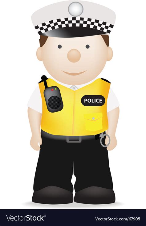 Uk Traffic Police Officer Royalty Free Vector Image