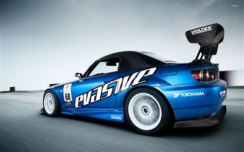 Blue Voltex Honda S2000 On The Race Track Wallpaper Car Wallpapers