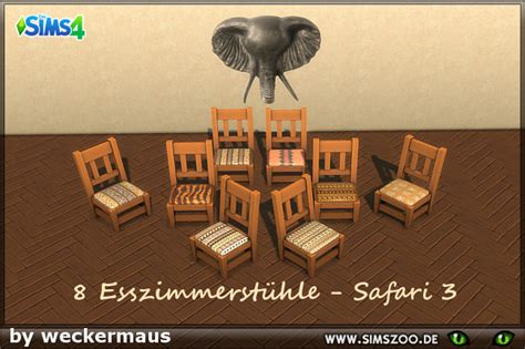 Blackys Sims 4 Zoo Safari Diningchair By Weckermaus Download