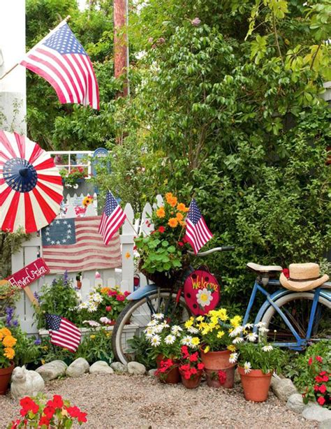 Check spelling or type a new query. amazing-small-garden-ideas-with-american-flags | HomeMydesign