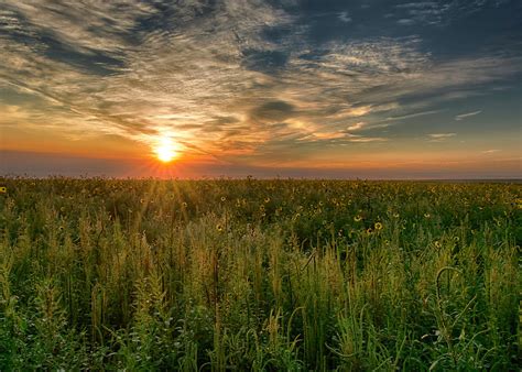 Kansas Sundown Photograph By Donna Caplinger