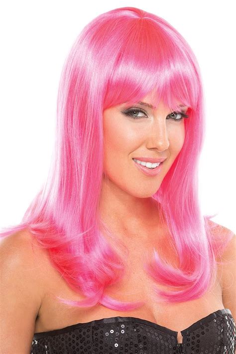 Hollywood Wig Hot Pink Wigs Afashion