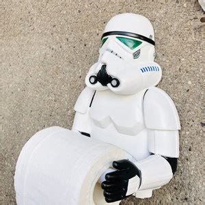 Stormtrooper Toilet Paper Holder Tissue Bathroom Decor Star Wars Darth Vader Grogu Yoda Luke