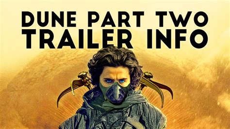 Dune 2 Trailer Release Date And Movie Premiere Info
